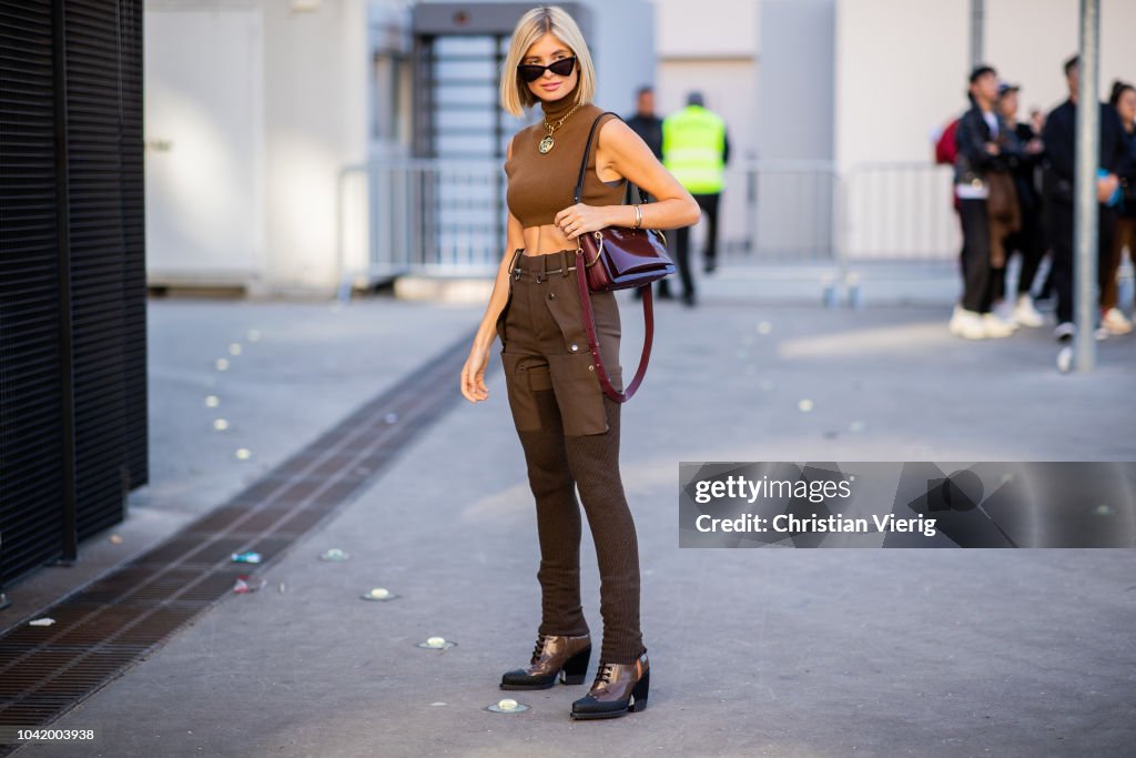 Street Style : Paris Fashion Week Womenswear Spring/Summer 2019 : Day Four