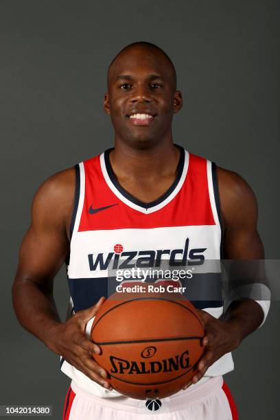 Jodie Meeks of the Washington Wizards poses during media day at Entertainment and Sports Arena on September 24, 2018 in Washington, DC. NOTE TO USER:...