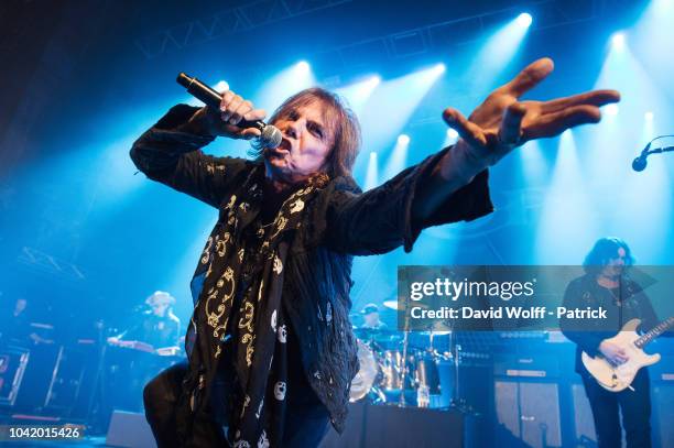 Joey Tempest from Europe performs at Theatre du Trianon on September 27, 2018 in Paris, France.