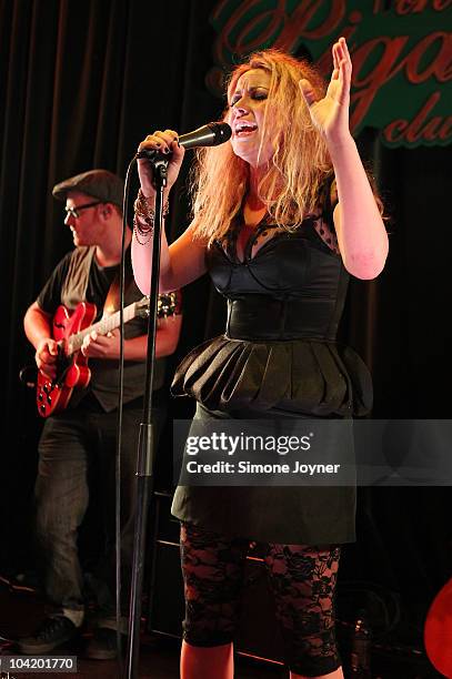 Singer Charlotte Church debuts her new album 'Back To Scratch' at The Pigalle Club on September 16, 2010 in London, England.