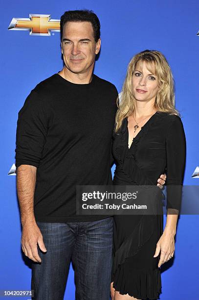 Patrick Warburton and wife Catherine attend the CBS event "Cruze Into The Fall" held at The Colony on September 16, 2010 in Los Angeles, California.