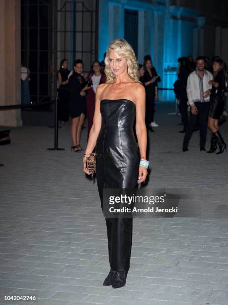 Lady Victoria Hervey is seen during Milan Fashion Week Spring/Summer 2019 on September 21, 2018 in Milan, Italy.
