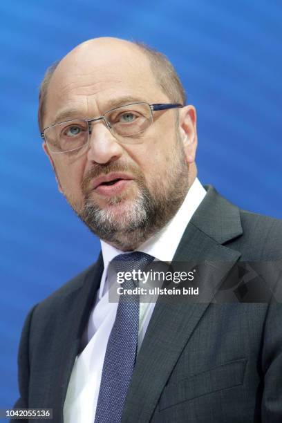 Martin Schulz, Parteivorsitzender und Kanzlerkandidat der SPD,
