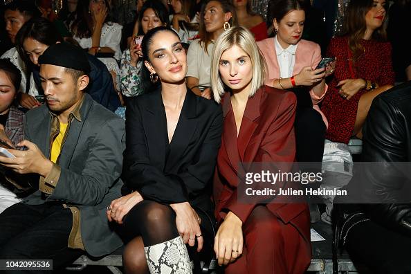 Foina Zanetti and Xenia Adonts attend the Isabel Marant show as part ...