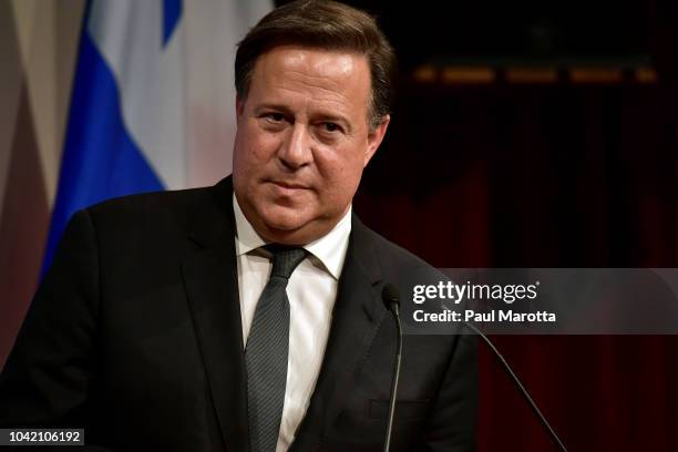 Panama President Juan Carlos Varela Rodriguez speaks at Harvard University John F. Kennedy School of Government Institute of Politics about 'Panama...