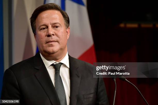 Panama President Juan Carlos Varela Rodriguez speaks at Harvard University John F. Kennedy School of Government Institute of Politics about 'Panama...