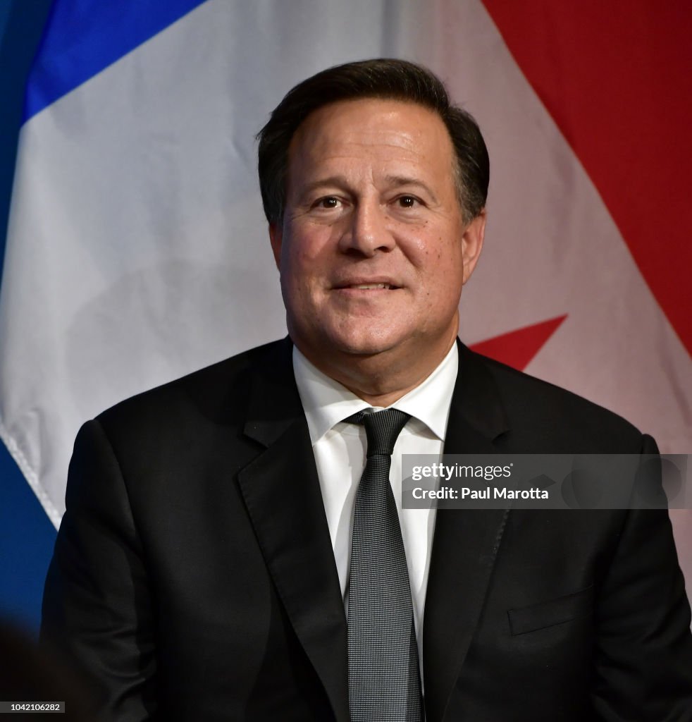 Panama President Juan Carlos Varela Rodriguez Speaks At Harvard