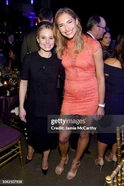 Kristen Bell and Monica Aksamit attend the Samsung Charity Gala 2018 at The Manhattan Center on September 27, 2018 in New York City.