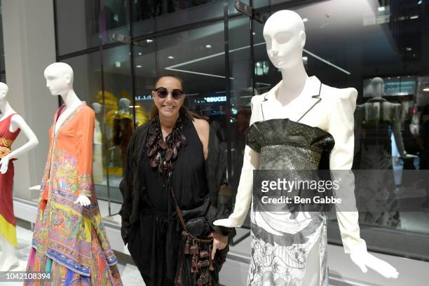 Designer Donna Karan attends The Eco-Age Commonwealth Fashion Exchange US Debut, presented by Swarovski, The Woolmark Company and MATCHESFASHION.COM,...