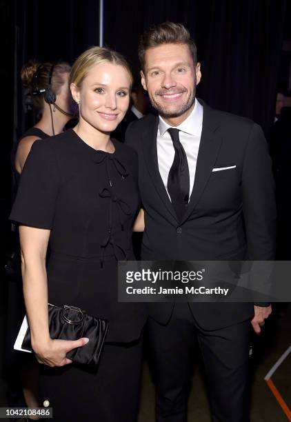 Kristen Bell and Ryan Seacrest attend the Samsung Charity Gala 2018 at The Manhattan Center on September 27, 2018 in New York City.