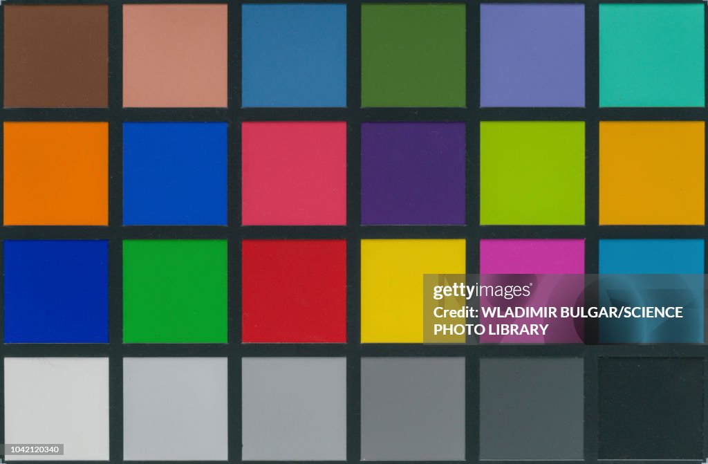 Colour calibration chart for photography