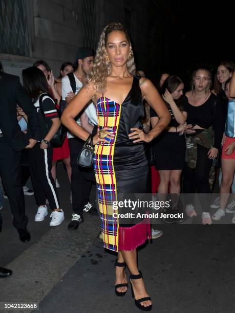 Leona Lewis is seen during Milan Fashion Week Spring/Summer 2019 on September 21, 2018 in Milan, Italy.