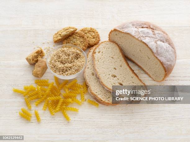 bread and pasta - celiac disease stock pictures, royalty-free photos & images