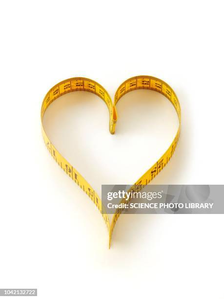 Heart Measurement Ruler Measuring Tape Heart Photos and Premium High Res Pictures - Getty Images