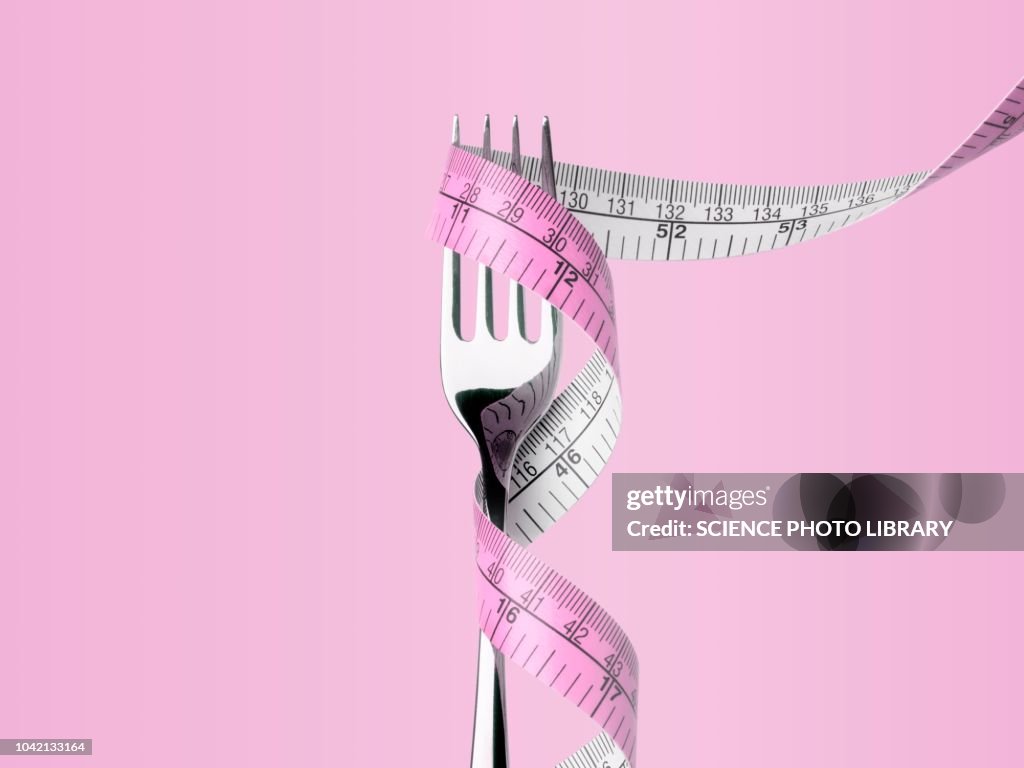 Fork with tape measure