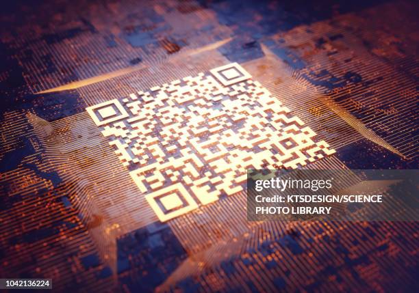 qr code, illustration - qr code stock illustrations