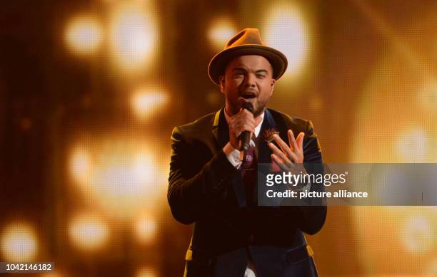 Singer Guy Sebastian representing Australia performs during the opening of the Grand Final of the 60th Eurovision Song Contest 2015 in Vienna,...