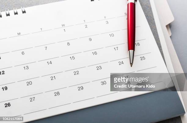 deadline. - 2018 calendar foto e immagini stock