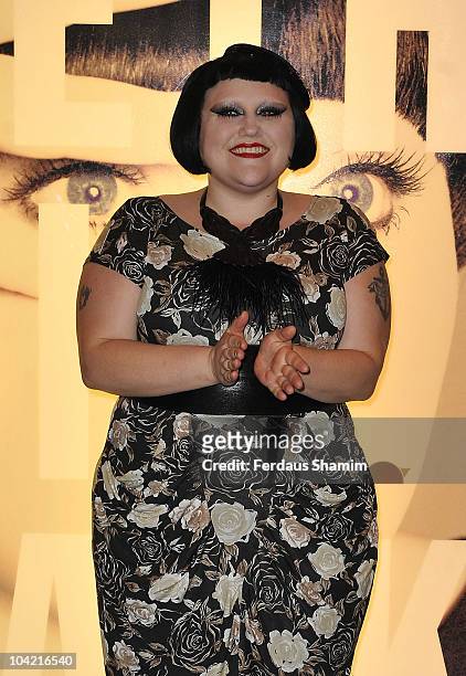 Beth Ditto attends a photocall during the launch of Beth Ditto At Evans Pop Up Shop At Selfridges on September 17, 2010 in London, England.