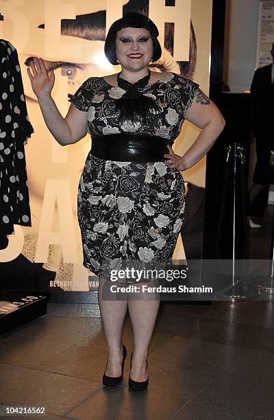 Beth Ditto attends a photocall during the launch of Beth Ditto At Evans Pop Up Shop At Selfridges on September 17, 2010 in London, England.