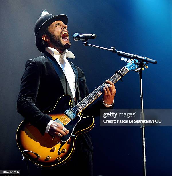 Maxim Nucci of Yodelice performs on stage during the Peace One Day Celebration 2010 at Le Zenith on September 17, 2010 in Paris, France.