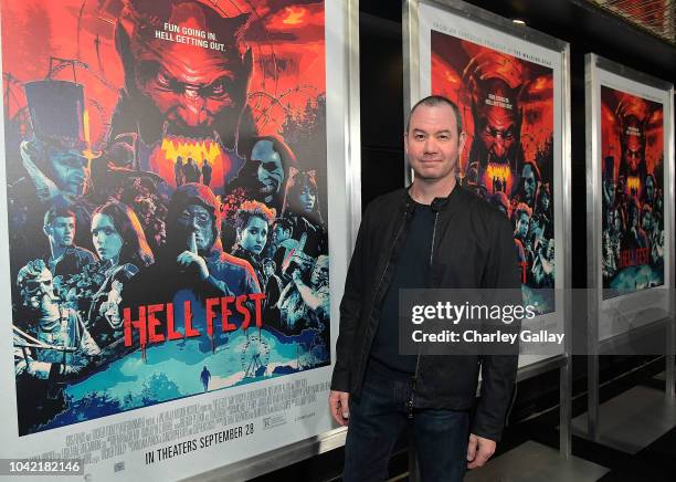 Director Gregory Plotkin attends the Opening Night Screening Of HELL FEST at the TCL Chinese 6 Theater on September 27, 2018 in Hollywood, California.