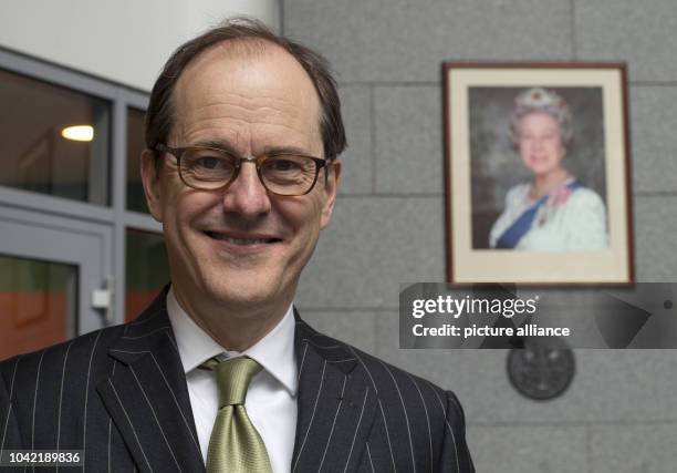 Sir Sebastian Wood, Knight Commander of the Order of St. Michael and St. George and British ambassador in Germany, photographed in Berlin, Germany,...