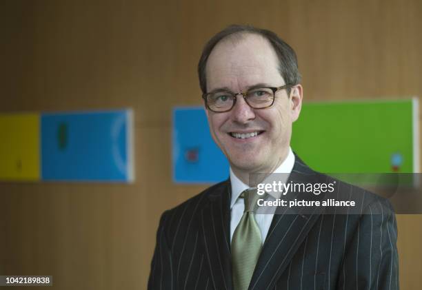 Sir Sebastian Wood, Knight Commander of the Order of St. Michael and St. George and British ambassador in Germany, photographed in Berlin, Germany,...