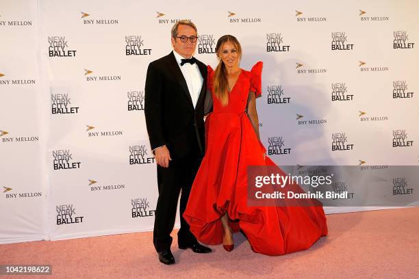 Sarah Jessica Parker and Matthew Broderick attend the New York City Ballet 2018 Fall Fashion Gala at David H. Koch Theater at Lincoln Center on...