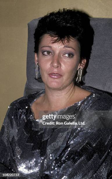 Actress Sarah Douglas attends the grand opening of The Spellbound on September 18, 1985 in Atlanta, Georgia.