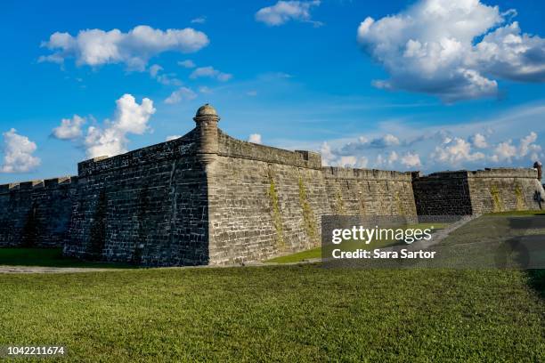 castillo de san marcos in st augustine, florida - citadel v florida stock pictures, royalty-free photos & images