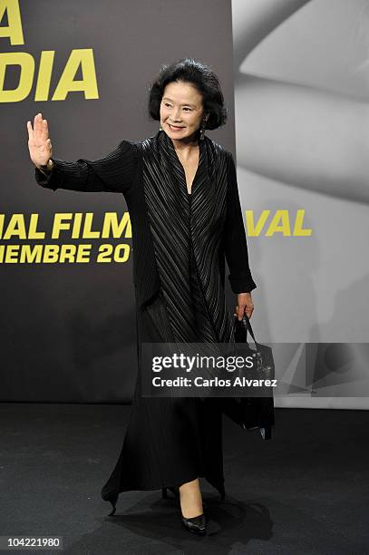 Actress Yun Jung Hee attends the 58th San Sebastian International Film Festival Opening Ceremony at the Kursaal Palace on September 17, 2010 in San...