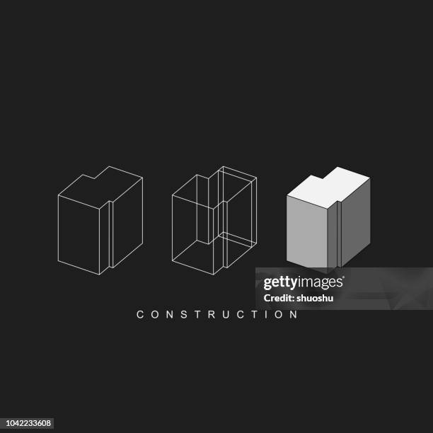 Abstract Construction Pattern For Design High-Res Vector Graphic ...