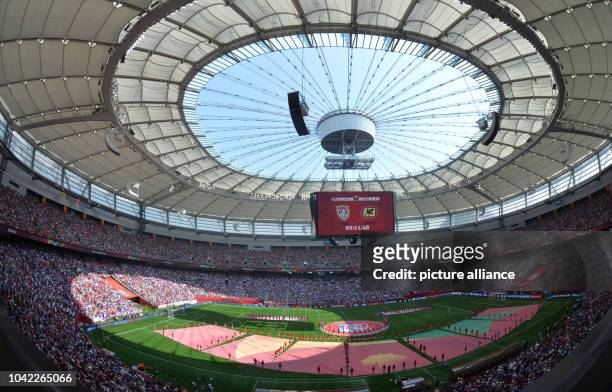 The BC Place Stadium prior to the FIFA Women's World Cup 2015 final soccer match between USA and Japan at the BC Place Stadium in Vancouver, Canada,...