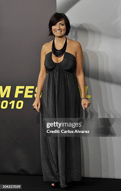 Spanish actress Silvia Abril attends the 58th San Sebastian International Film Festival Opening Ceremony at the Kursaal Palace on September 17, 2010...