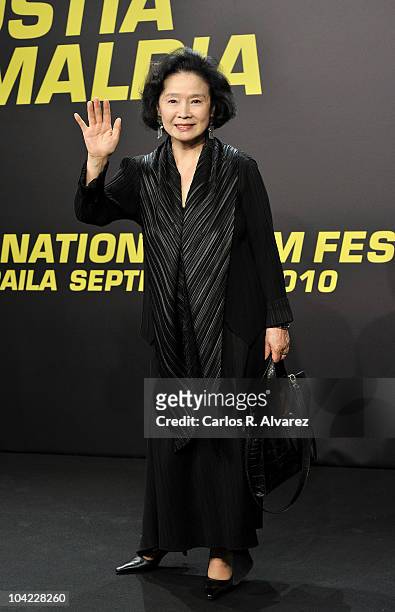 Actress Yun Jung Hee attends the 58th San Sebastian International Film Festival Opening Ceremony at the Kursaal Palace on September 17, 2010 in San...