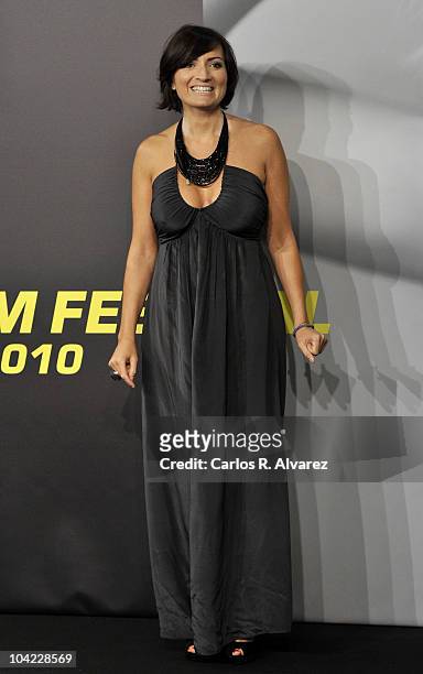 Spanish actress Silvia Abril attends the 58th San Sebastian International Film Festival Opening Ceremony at the Kursaal Palace on September 17, 2010...
