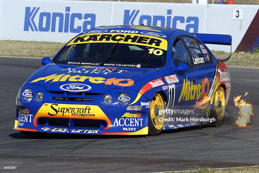 Mark Goodluck Shell Racing Mark Larkham was the quickest Ford during qualifying for the seventh ...