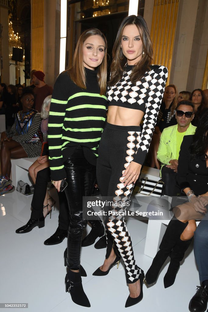 Balmain : Front Row - Paris Fashion Week Womenswear Spring/Summer 2019