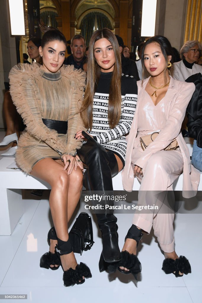 Balmain : Front Row - Paris Fashion Week Womenswear Spring/Summer 2019