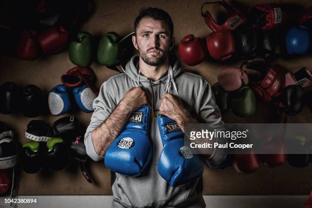 Heavyweight boxer Hughie Fury is photographed on May 2, 2015 in Windemere, England.