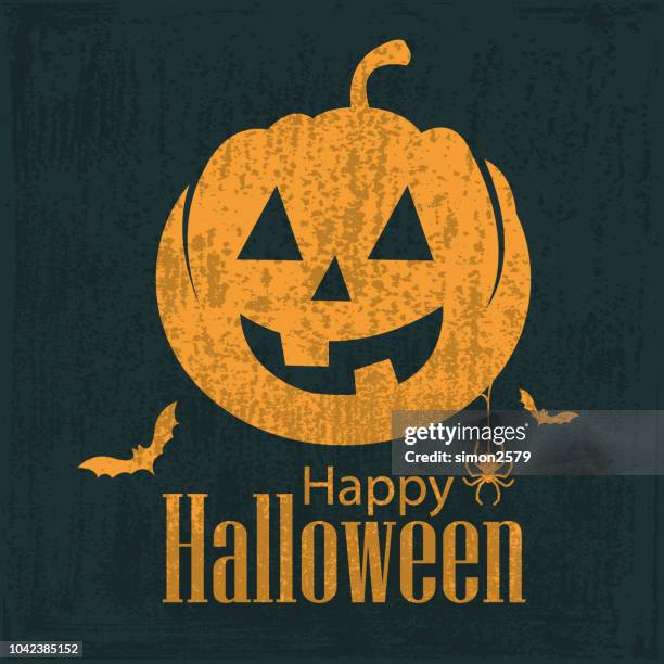 happy halloween background - pumpkin field background stock illustrations