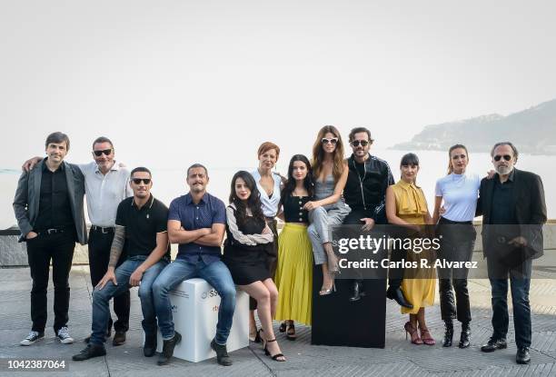 Juana Acosta, Daniel Grao, Jose Coronado, Sofia Oria, Yolanda Torosio and Juan Carlos Librado attend during Gigantes' Photocall - 66th San Sebastian...