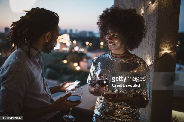 nobody else i'd rather be with - balcony party stock pictures, royalty-free photos & images