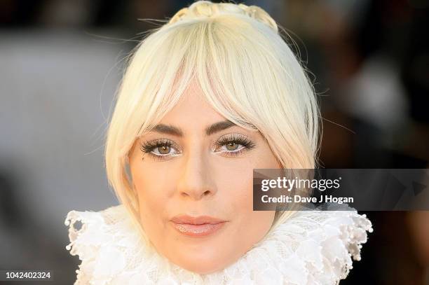 Lady Gaga attends the UK premiere of 'A Star Is Born' held at Vue West End on September 27, 2018 in London, England.