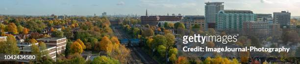 autumn panorama of ealing - ealing london stock-fotos und bilder