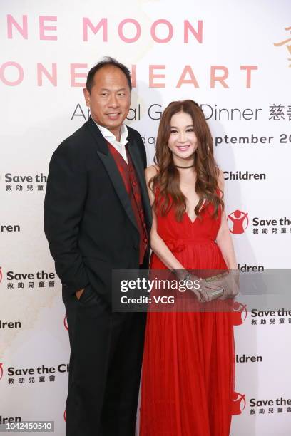 Actress Irene Wan Bik-ha attends 'Save the Children' Annual Gala Dinner on September 22, 2018 in Hong Kong, China.