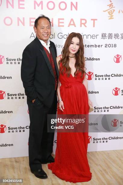 Actress Irene Wan Bik-ha attends 'Save the Children' Annual Gala Dinner on September 22, 2018 in Hong Kong, China.