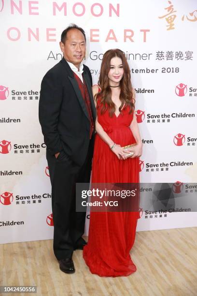 Actress Irene Wan Bik-ha attends 'Save the Children' Annual Gala Dinner on September 22, 2018 in Hong Kong, China.