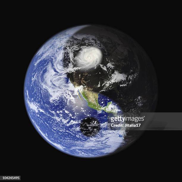 yin-yang earth symbol - concept for peace, balance and sustainability - yin yang symbol stock pictures, royalty-free photos & images